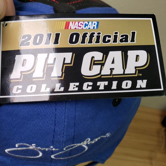 Nascar Jimmie Johnson #48 Team Lowe's Racing Hat Blue Black Official Pit Cap NWT - Picture 5 of 9